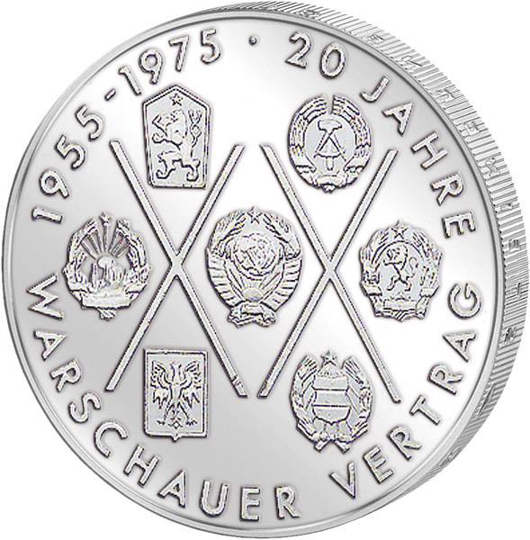 10 Mark DDR 20 Jahre Warschauer Vertrag 1975