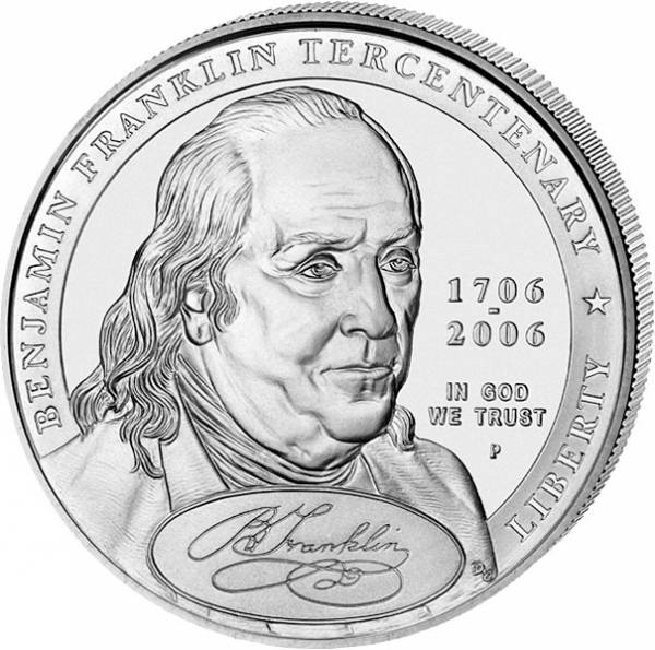 1 Dollar USA Benjamin Franklin Porträt