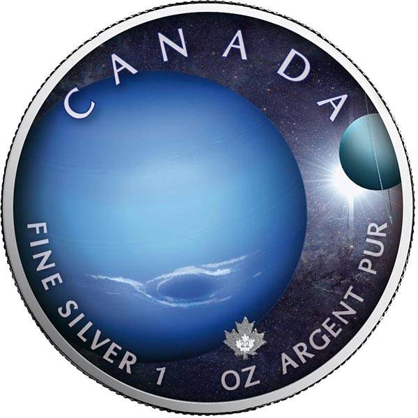 5 Dollars Kanada Maple Leaf Neptun 2022