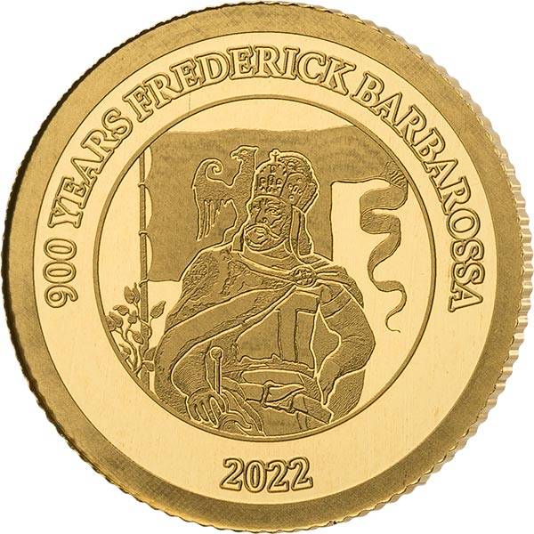 10 Dollars Barbados 900. Geburtstag von Friedrich I., Barbarossa 2022