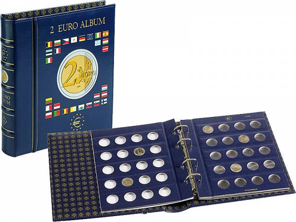 2-Euro-Münzalbum mit 4 Münzblättern