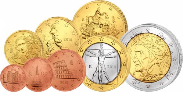 Euro-Kursmünzensatz Italien J.u.W prägefrisch