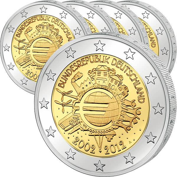 2 Euro 10 Jahre Euro Gemeinschaftsausgabe aller Länder 2012