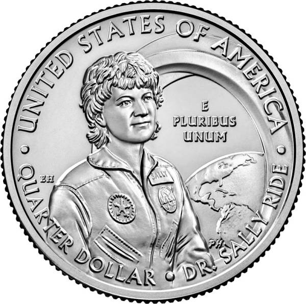 25 Cents USA American Women Quarter - Dr. Sally Ride 2022